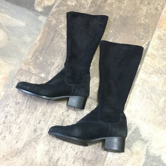 Bos. & Co. Black Witchy Rally Waterproof Pointy Toe Knee-High Boot - Picture 2 of 16